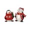 Contemporary Home Living Set of 2 Snowflake Penguin Christmas Figurines 6&#x22;